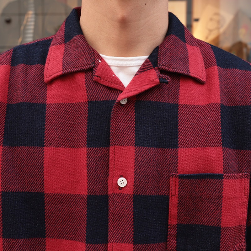 WOKERS/ワーカーズ Flannel Open Collar Shirtの通販｜Freeport 上野